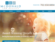 Tablet Screenshot of mcdonaldlawyers.com